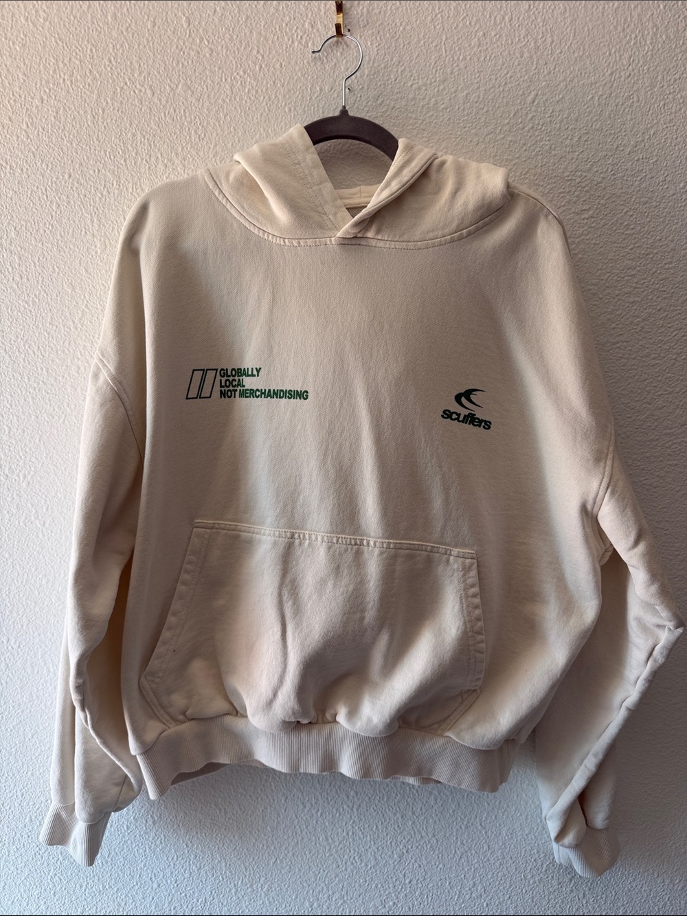 Scuffers Cream Hooded Pullover Sweatshirt